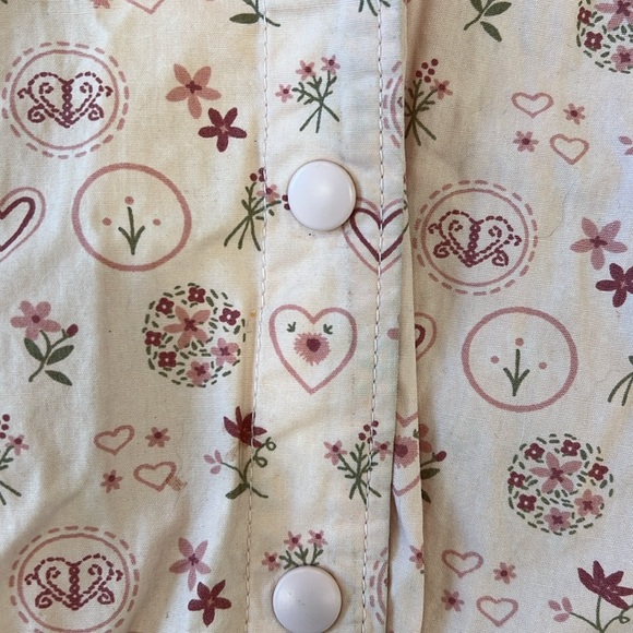 Janie and jack 2006 jacket floral heart hooded windbreaker - Picture 2 of 9